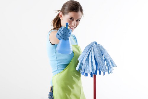 After builders cleaning for a renovated Acton home