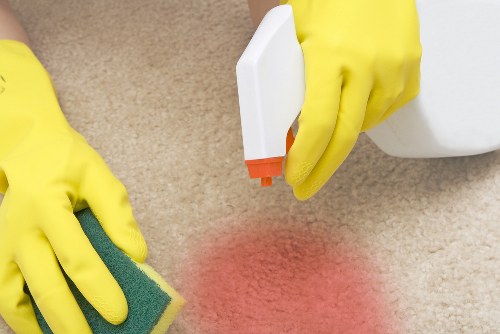 Person using a screen reader to access Cleaners Acton information