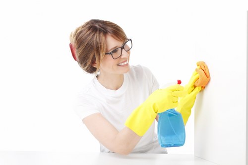 Local Acton house cleaner working in a flat with limited access