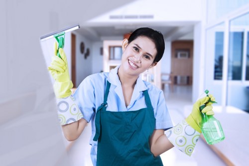 Professional cleaning of shared hallway and lobby spaces in Acton