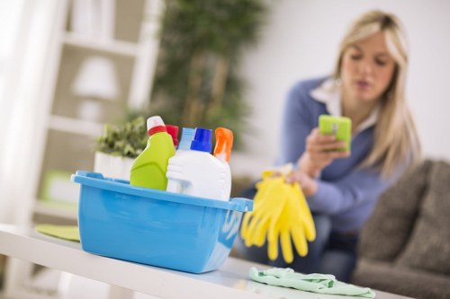 Local cleaners preparing an Acton property before furniture is unpacked
