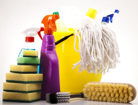 Local cleaners carrying out a thorough deep clean in Acton flats