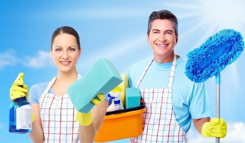 Local hard floor cleaning service working around access in Acton