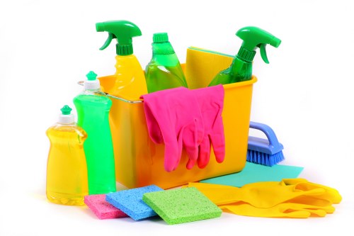 Local cleaners preparing a flat in Acton for final inspection